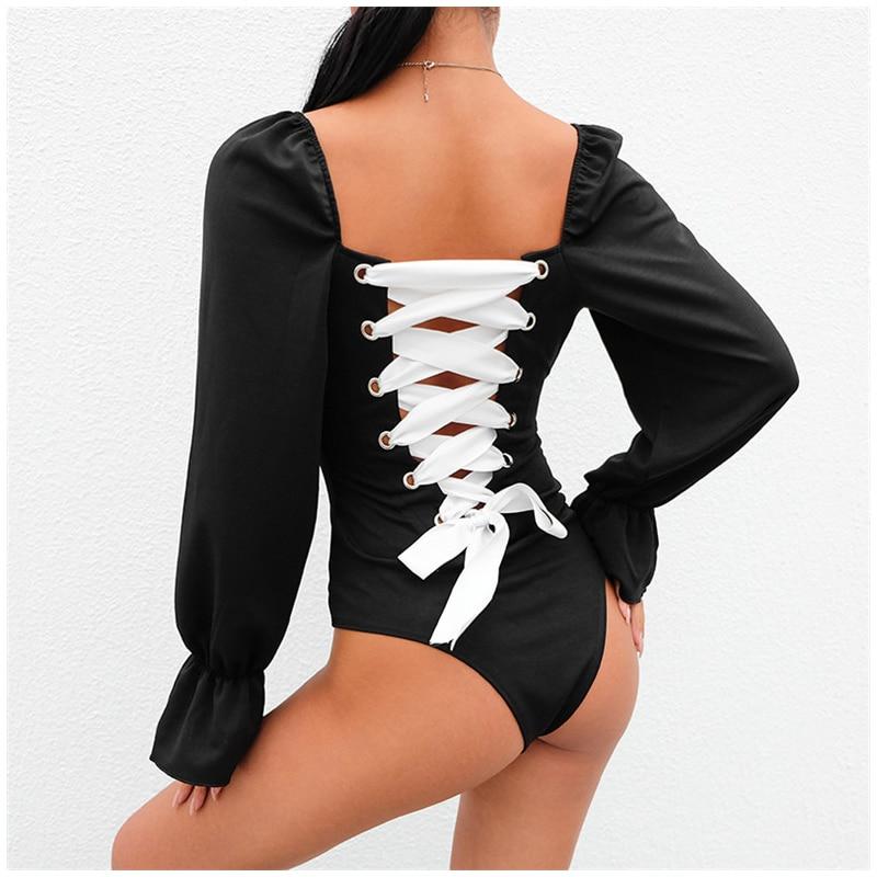 Body manches longues dentelle-Velonjara-Secret